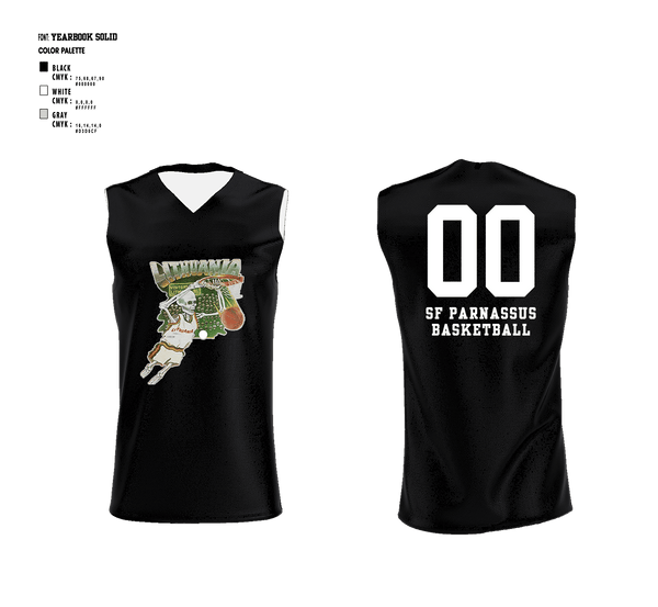 SAN FRANCISCO PARNASSUS BASKETBALL 22847837 Reversible Basketball Jersey - 5