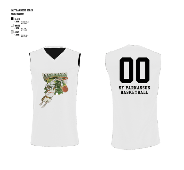 SAN FRANCISCO PARNASSUS BASKETBALL 22847837 Reversible Basketball Jersey - 3