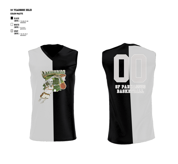 SAN FRANCISCO PARNASSUS BASKETBALL 22847837 Reversible Basketball Jersey - 3
