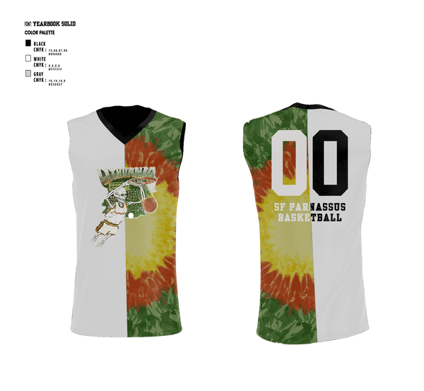 SAN FRANCISCO PARNASSUS BASKETBALL 22847837 Reversible Basketball Jersey - 3