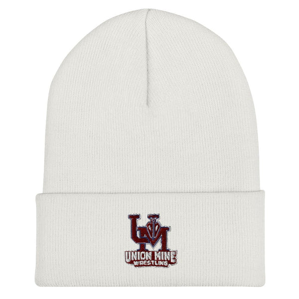Union Mine High School Wrestling 75613131 Cuffed Beanie - 1