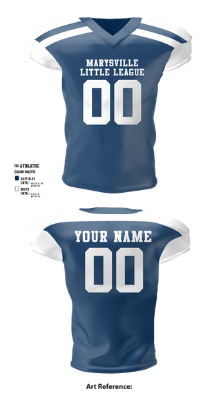 Marysville Little League Football 6389973 Reversible Football Jersey - 1