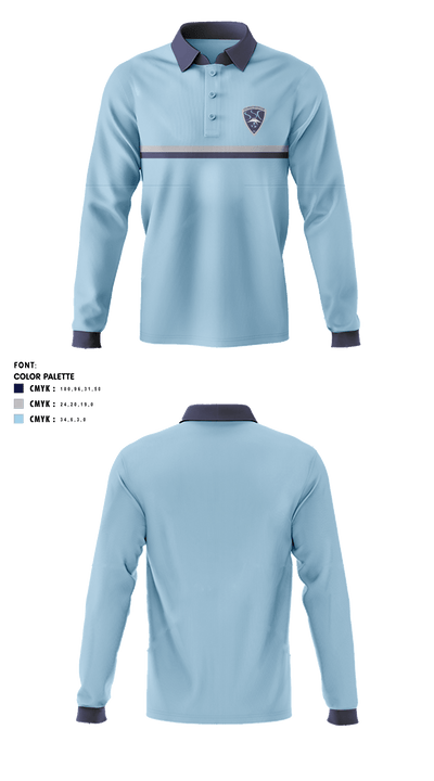 Steamboat Soccer Club 6712619 Long Sleeve Performance Polo - 2