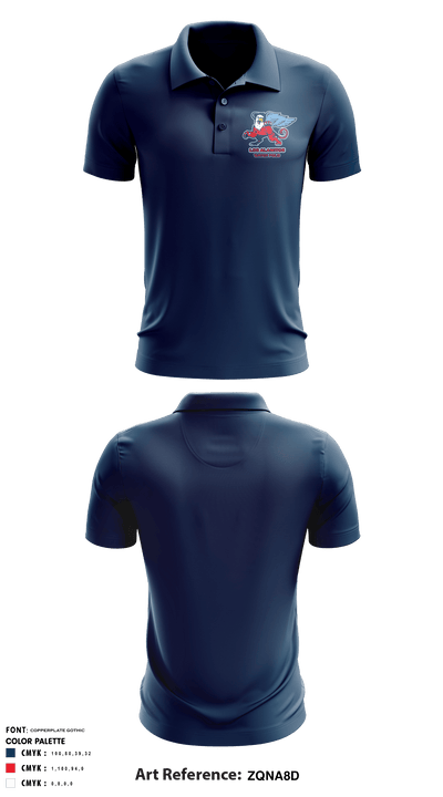 Los Alamitos High School Water Polo 27043087 Short Sleeve Performance Polo - 2