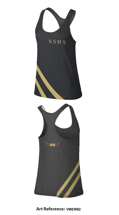 Ninety Six high school track and field 9377994 Racer Tank - 10