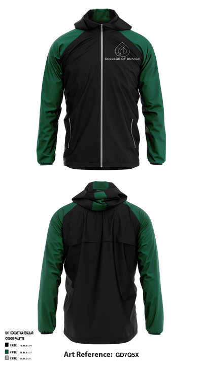 College of DuPage Alumni 35400336 Windbreaker - 3