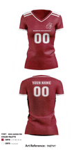 Washington State University Volleyball 5484408 Women's Short Sleeve V-neck Shirt - 2