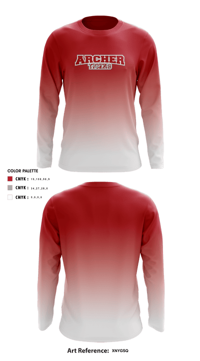 Archer Athletic Association 85302557 Long Sleeve Performance Shirt - 13