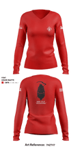 642nd Engineer Support Company 95564760 Women's Long Sleeve V-neck Shirt - 1