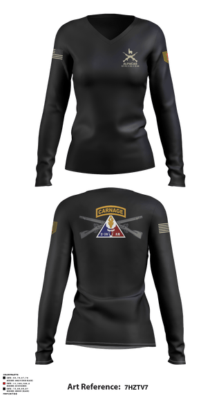 Women's Long Sleeve Vneck Shirt, , Army, Teamtime, Team time, sublimation, custom sports apparel, team uniforms, spirit wear, spiritwear, sports uniforms, custom shirts, team store, custom team store, fundraiser sports, apparel fundraiser