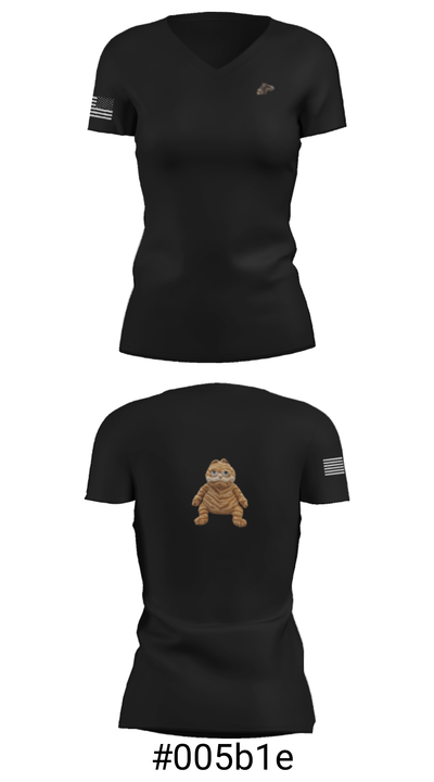 3rd plt 1st squad 3182446 Women's Short Sleeve V-neck Shirt - 7
