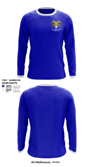 Long Sleeve Performance Shirt, CHESTERFIELD RAMS, Wrestling, Teamtime, Team time, sublimation, custom sports apparel, team uniforms, spirit wear, spiritwear, sports uniforms, custom shirts, team store, custom team store, fundraiser sports, apparel fundraiser