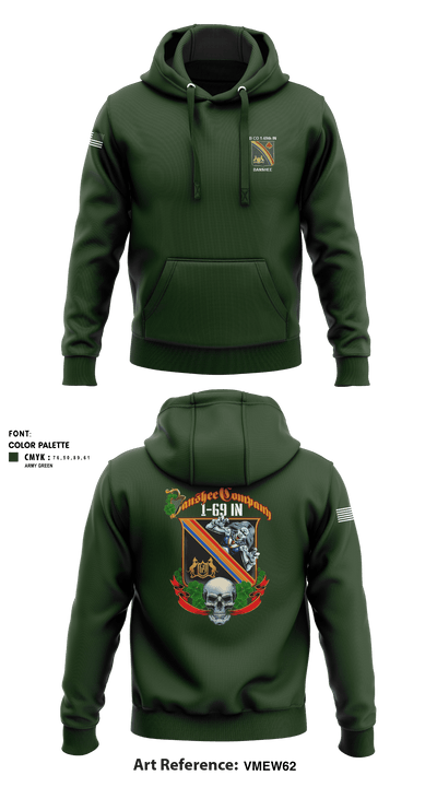 B CO 1-69th IN 22513555 Hoodie - 7