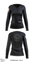 The Marksman Program 63929339 Women's Long Sleeve V-neck Shirt - 1