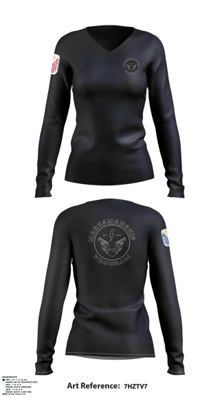 Women's Long Sleeve Vneck Shirt, , Police, Teamtime, Team time, sublimation, custom sports apparel, team uniforms, spirit wear, spiritwear, sports uniforms, custom shirts, team store, custom team store, fundraiser sports, apparel fundraiser