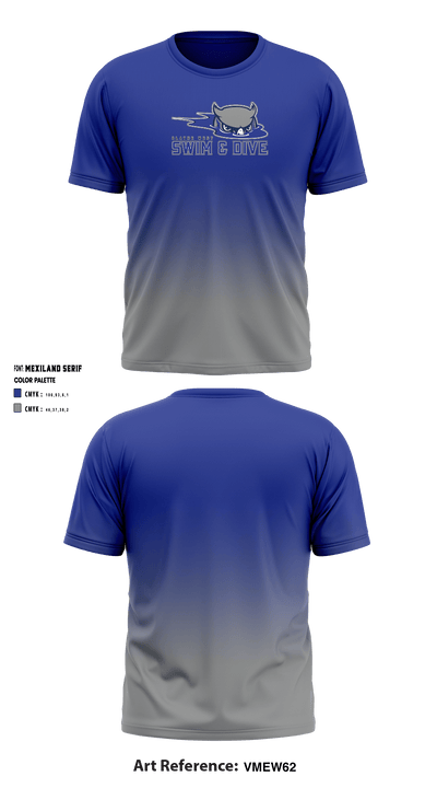 Olathe West High School Diving 55244492 Short Sleeve Performance Shirt - 1