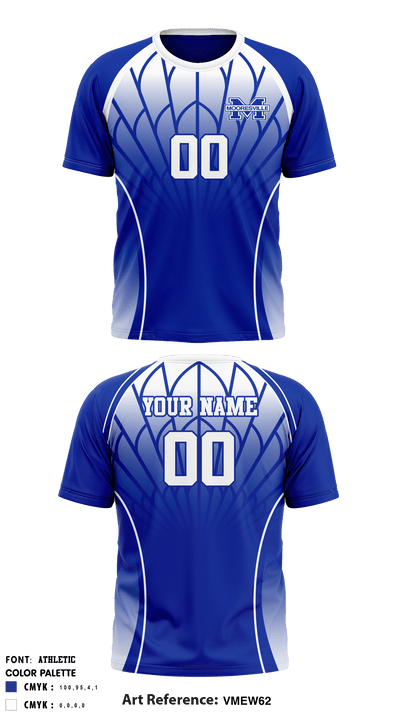 Mooresville Senior High School Volleyball 73369144 Short Sleeve Performance Shirt - 1