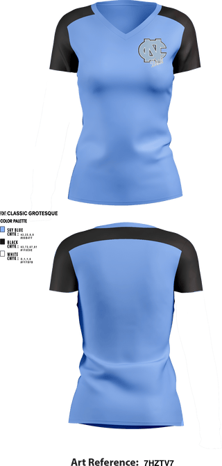 Women's Short Sleeve Vneck Shirt, Sharks, Baseball, Teamtime, Team time, sublimation, custom sports apparel, team uniforms, spirit wear, spiritwear, sports uniforms, custom shirts, team store, custom team store, fundraiser sports, apparel fundraiser