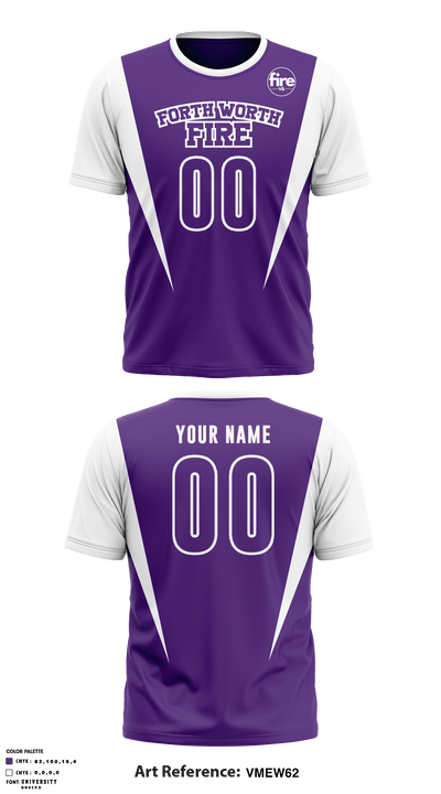 Fort Worth Fire Volleyball Club 27363537 Short Sleeve Performance Shirt - 1
