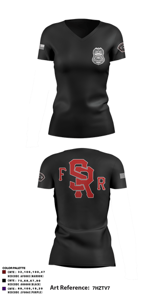 Women's Short Sleeve Vneck Shirt, , Fire Department, Teamtime, Team time, sublimation, custom sports apparel, team uniforms, spirit wear, spiritwear, sports uniforms, custom shirts, team store, custom team store, fundraiser sports, apparel fundraiser