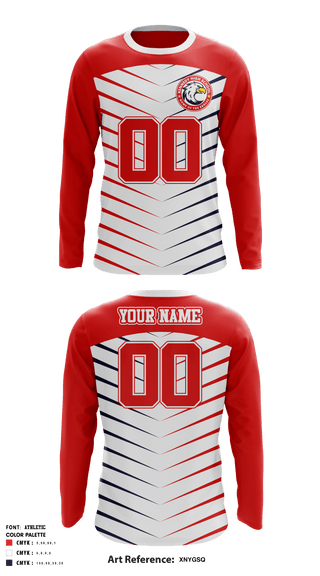 Long Sleeve Performance Shirt, John F Kennedy High School, Football, Teamtime, Team time, sublimation, custom sports apparel, team uniforms, spirit wear, spiritwear, sports uniforms, custom shirts, team store, custom team store, fundraiser sports, apparel fundraiser