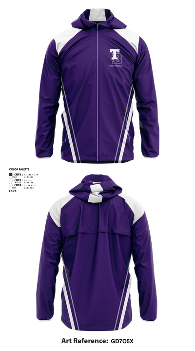 Triboh Baseball 74350973 Windbreaker - 1
