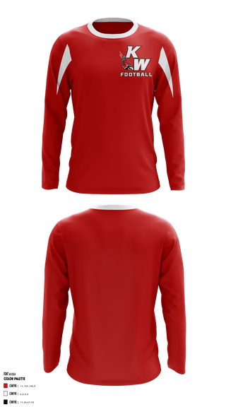 Long Sleeve Shooting Shirt, Kirkwood Webster Junior Football League, Football, Teamtime, Team time, sublimation, custom sports apparel, team uniforms, spirit wear, spiritwear, sports uniforms, custom shirts, team store, custom team store, fundraiser sports, apparel fundraiser