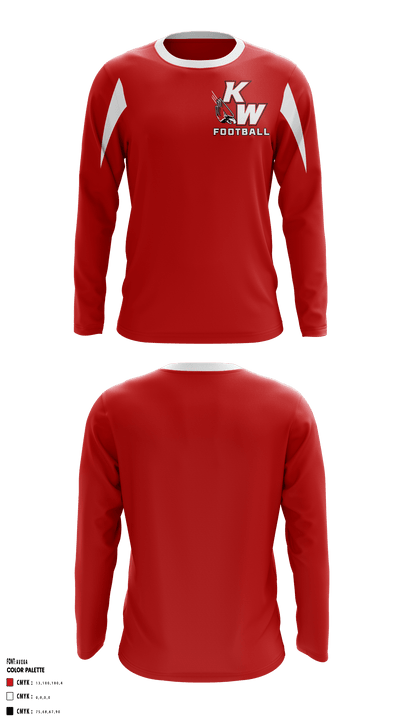 Kirkwood Webster Junior Football League 44807780 Long Sleeve Shooting Shirt - 1