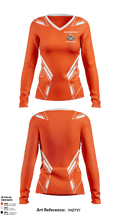 Santa Ynez Valley Union High School Soccer 94694258 Women's Long Sleeve V-neck Shirt - 1