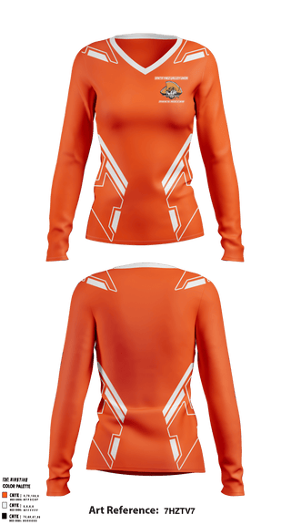 Women's Long Sleeve Vneck Shirt, Santa Ynez Valley Union High School Soccer, Men's Soccer, Teamtime, Team time, sublimation, custom sports apparel, team uniforms, spirit wear, spiritwear, sports uniforms, custom shirts, team store, custom team store, fundraiser sports, apparel fundraiser