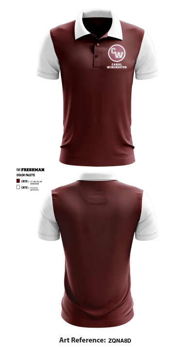 Canal Winchester High School 4088567 Short Sleeve Performance Polo - 1