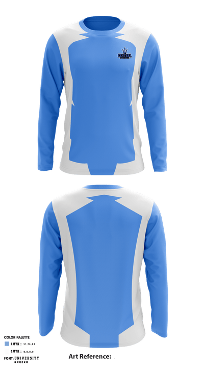 Central High School Football 83876433 Long Sleeve Performance Shirt - 2