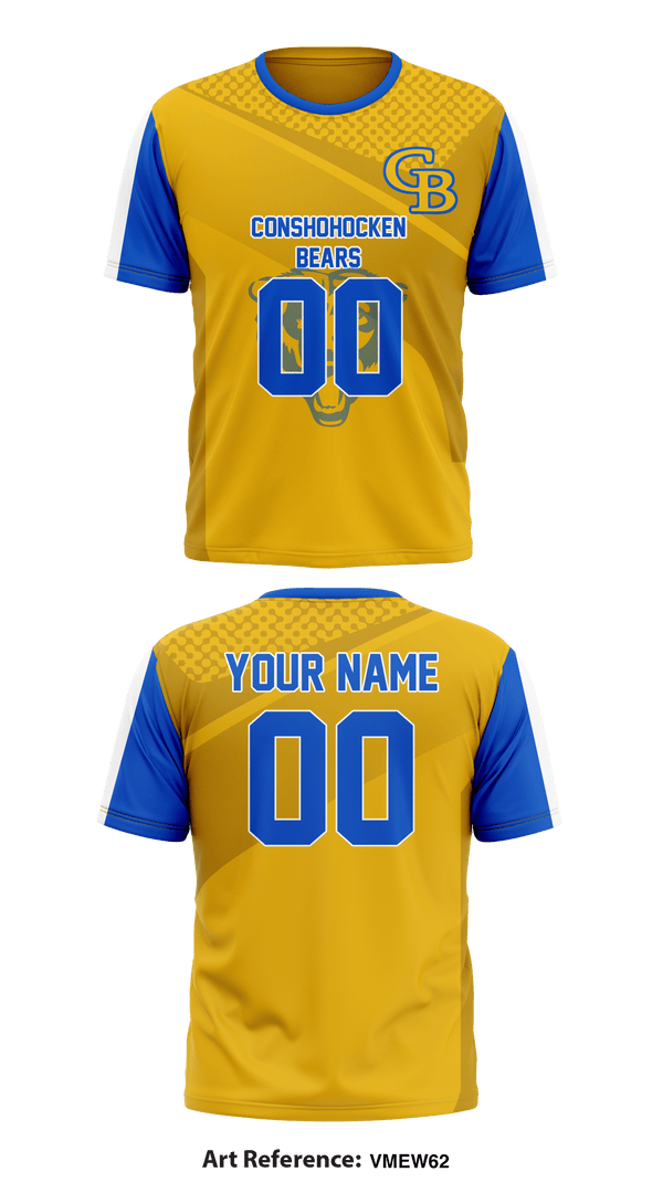 Short Sleeve Performance Shirt, Conshohocken Youth Football, Football, Teamtime, Team time, sublimation, custom sports apparel, team uniforms, spirit wear, spiritwear, sports uniforms, custom shirts, team store, custom team store, fundraiser sports, apparel fundraiser
