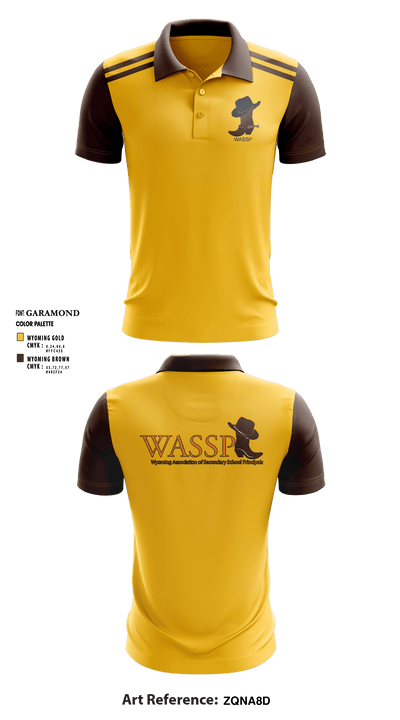 Wyoming Association of Secondary School Principals 79829296 Short Sleeve Performance Polo - 4