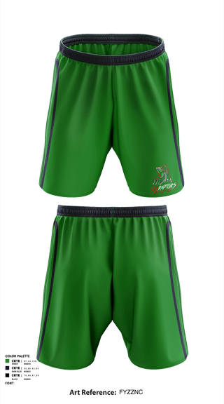 Athletic Shorts With Pockets, Raptors, Football, Teamtime, Team time, sublimation, custom sports apparel, team uniforms, spirit wear, spiritwear, sports uniforms, custom shirts, team store, custom team store, fundraiser sports, apparel fundraiser