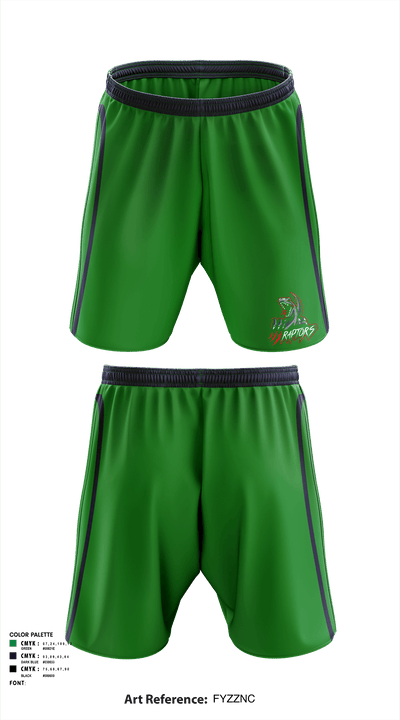 Raptors 64901474 Athletic Shorts With Pockets - 1