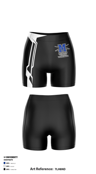 Compression Shorts, McCallum High School women's volleyball, Women's Volleyball, Teamtime, Team time, sublimation, custom sports apparel, team uniforms, spirit wear, spiritwear, sports uniforms, custom shirts, team store, custom team store, fundraiser sports, apparel fundraiser