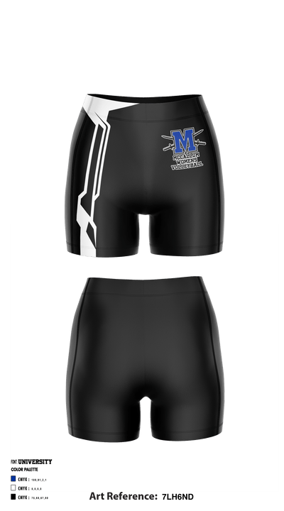 McCallum High School women's volleyball 71374557 Compression Shorts - 3