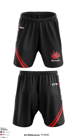 Athletic Shorts With Pockets, SportsFit Training Center, Business, Teamtime, Team time, sublimation, custom sports apparel, team uniforms, spirit wear, spiritwear, sports uniforms, custom shirts, team store, custom team store, fundraiser sports, apparel fundraiser