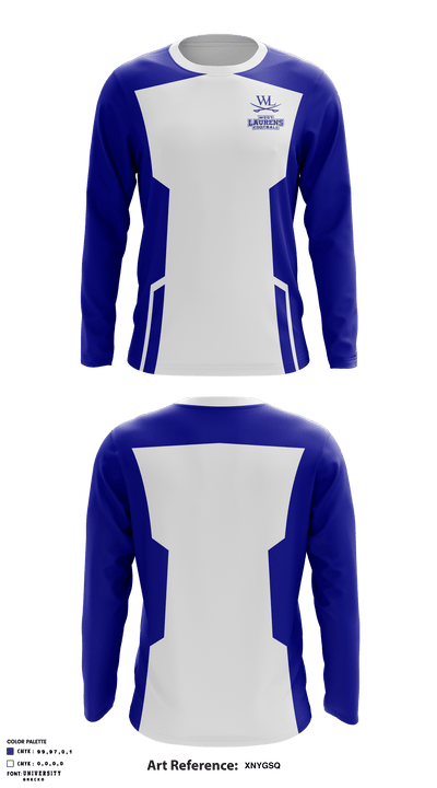 West Laurens Middle School Football 74892522 Long Sleeve Performance Shirt - 1
