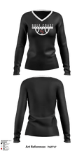 Gulf Coast Heat Basketball 74012011 Women's Long Sleeve V-neck Shirt - 2