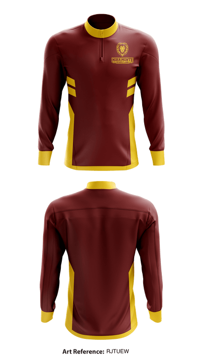 Mira Monte High School Wrestling 36409172 Quarter Zip Jacket - 1