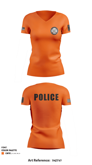 Women's Short Sleeve Vneck Shirt, Bay Minette Police Department, Police, Teamtime, Team time, sublimation, custom sports apparel, team uniforms, spirit wear, spiritwear, sports uniforms, custom shirts, team store, custom team store, fundraiser sports, apparel fundraiser