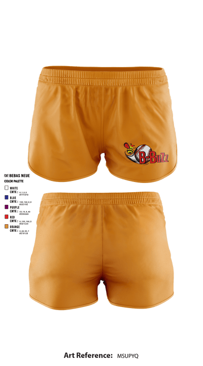 B Buzz Baseball League 70409945 Women's Shorts - 6