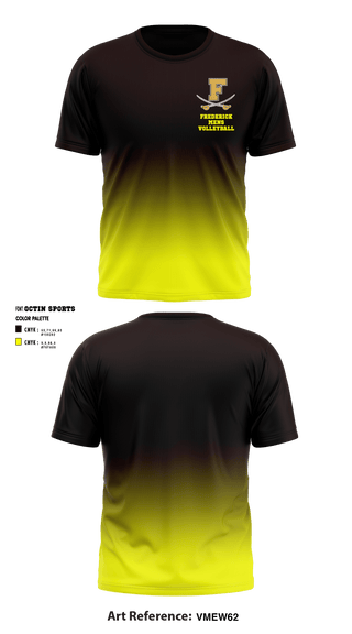 Short Sleeve Performance Shirt, Frederick High School Volleyball, Men's Volleyball, Teamtime, Team time, sublimation, custom sports apparel, team uniforms, spirit wear, spiritwear, sports uniforms, custom shirts, team store, custom team store, fundraiser sports, apparel fundraiser