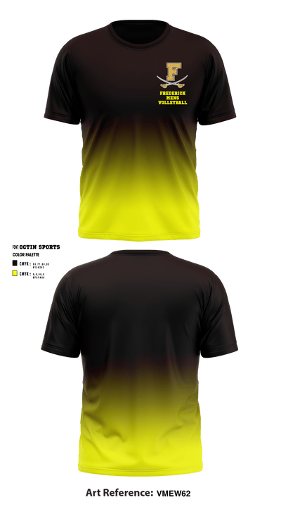 Frederick High School Volleyball 30382907 Short Sleeve Performance Shirt - 1