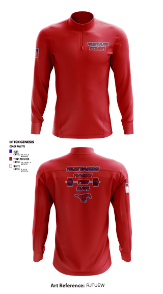 Quarter Zip Jacket, Nixon Smiley Powerlifting, Spirit Store, Teamtime, Team time, sublimation, custom sports apparel, team uniforms, spirit wear, spiritwear, sports uniforms, custom shirts, team store, custom team store, fundraiser sports, apparel fundraiser