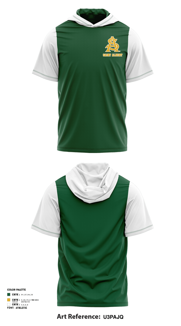 Short Sleeve Performance Shirt with hood, Saint Albert High School Baseball, Baseball, Teamtime, Team time, sublimation, custom sports apparel, team uniforms, spirit wear, spiritwear, sports uniforms, custom shirts, team store, custom team store, fundraiser sports, apparel fundraiser