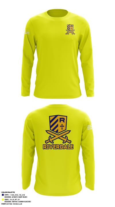Riverdale Baptist High School 8850685 Long Sleeve Performance Shirt - 2