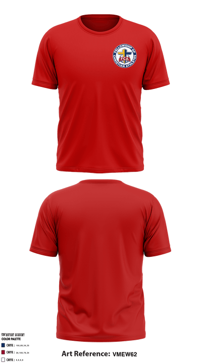 Fellowship of Christian Athletes 77170783 Short Sleeve Performance Shirt - 13